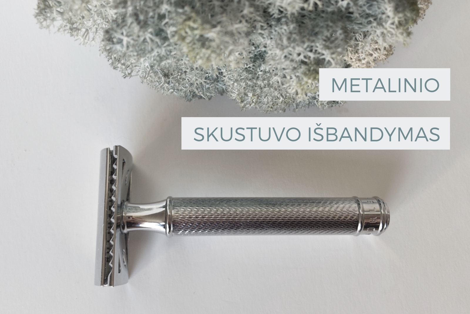 Metalinis skustuvas zero waste