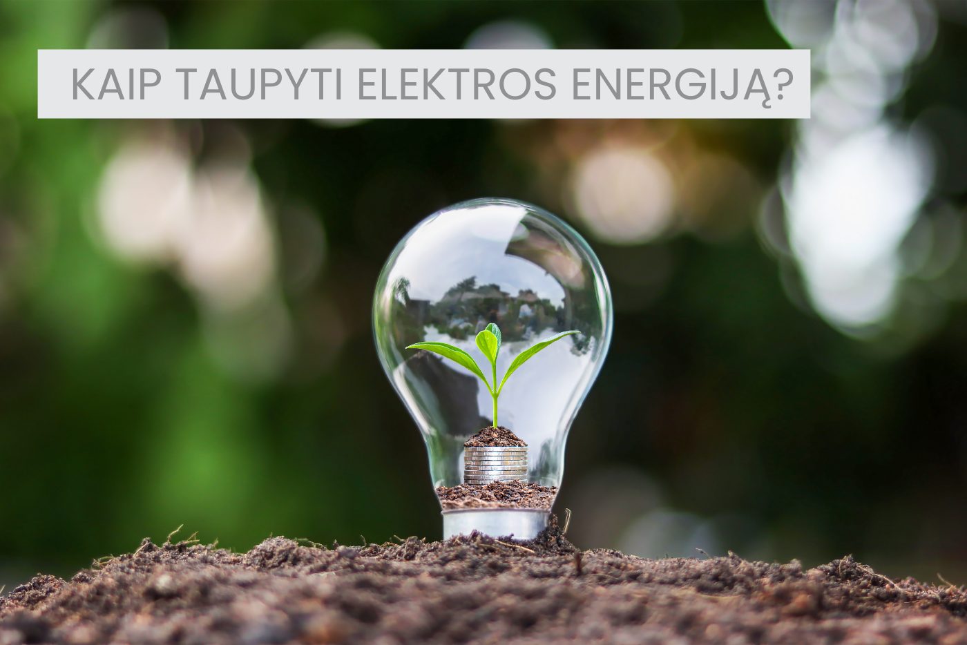 KAIP TAUPYTI ELEKTROS ENERGIJĄ?