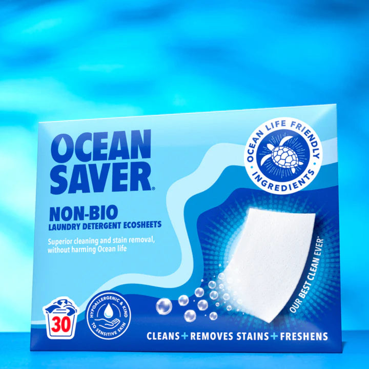 Skalbimo lapeliai OCEAN SAVER Non-Bio, 30vnt.