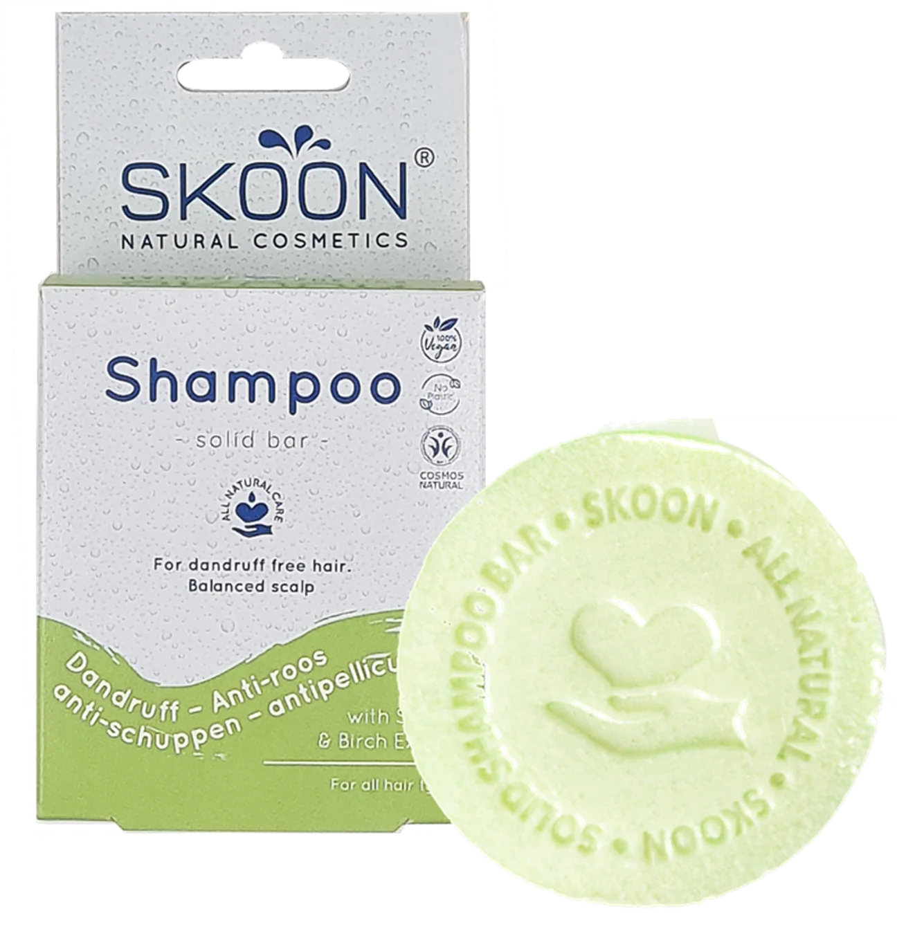 Kietasis šampūnas nuo pleiskanų, SKOON, 90 g.