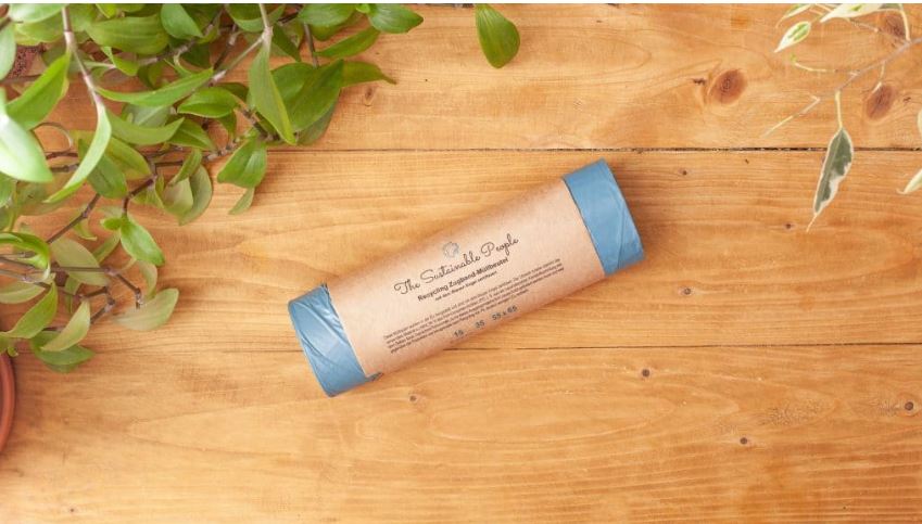 Šiukšlių maišai iš perdirbtų medžiagų 35L, 15vnt