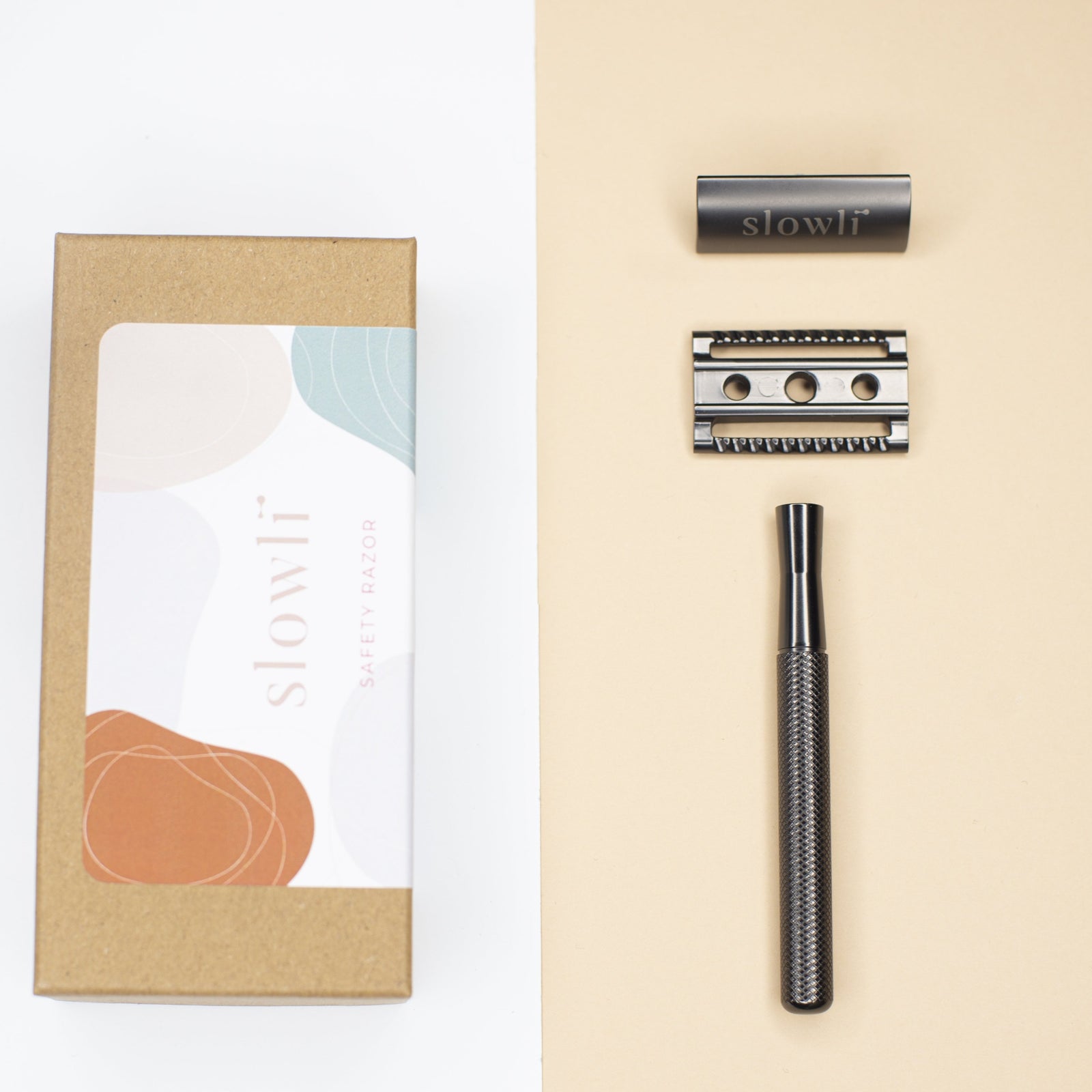 Metalinis skustuvas SLOWLI CLASSIC juodas