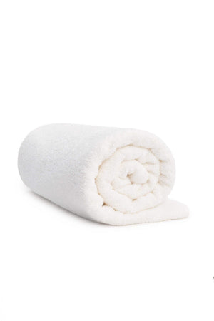 Vonios rankšluostis su kanapės pluoštu Baltas 90x140 2