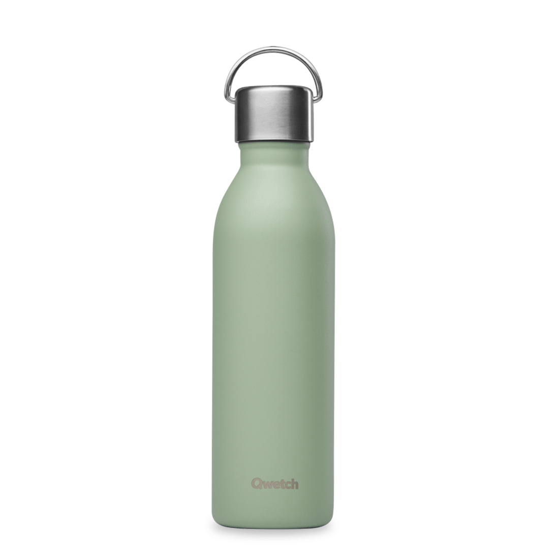 Ūdens pudele ar rokturi QWETCH  Matt -Vert tilleul - 600ML QD3620