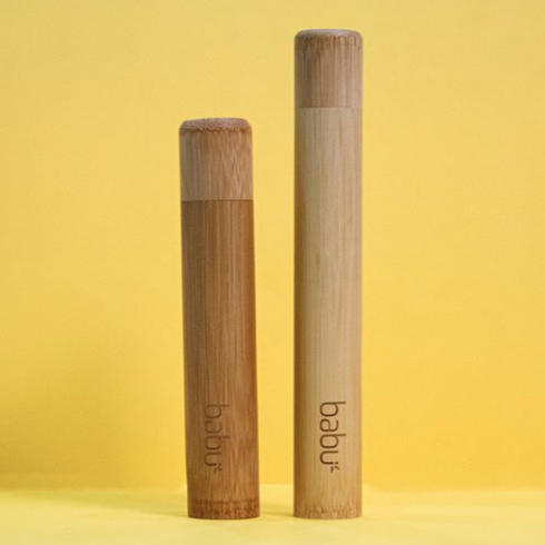 Bambukinis vaikiško dantų šepetėlio dėklas BABU - Urban Earth Lovers | Zero Waste
