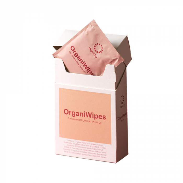 Salvrätikud menstruaalanumale ORGANIWIPES, 10 tk