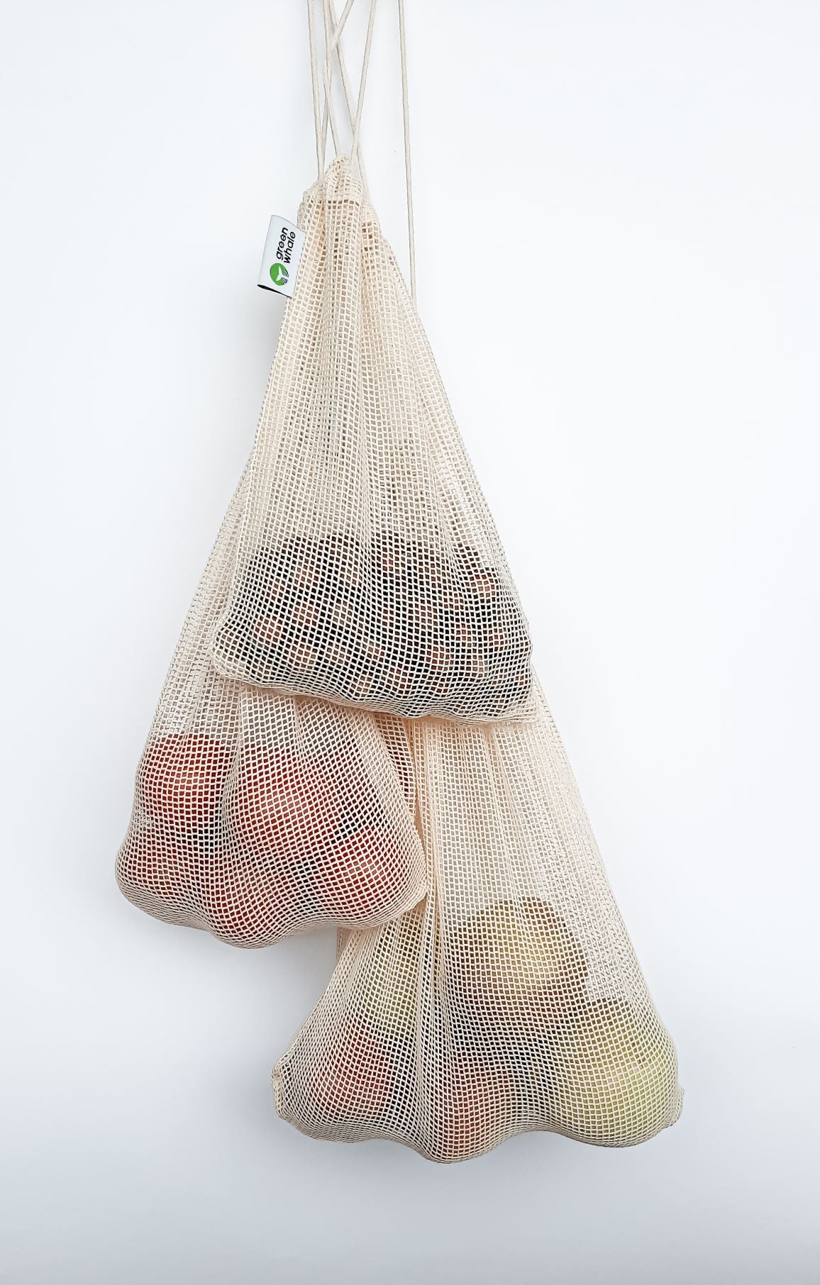 Puuvillased kotid puu- või köögiviljade jaoks 3tk.