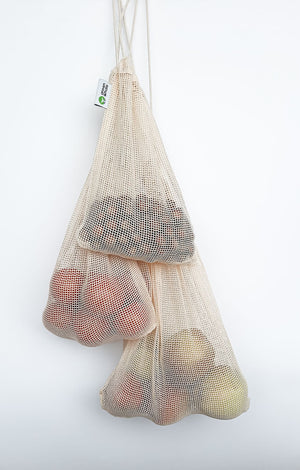 Puuvillased kotid puu- või köögiviljade jaoks 3tk. 3
